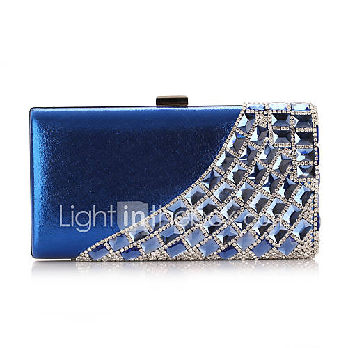 Polyster Wedding/Special Occation Clutches/Evening Handbags With Rivet And Rhinestones(More Colors)