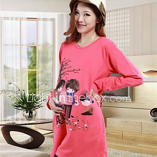 New Fashion Spring and Autumn Maternity and Pregnant Clothing Casual Loose Long Design T shirt Top