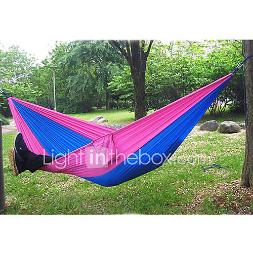 Canvas Single Tourism Camping Hammock(Random Color)