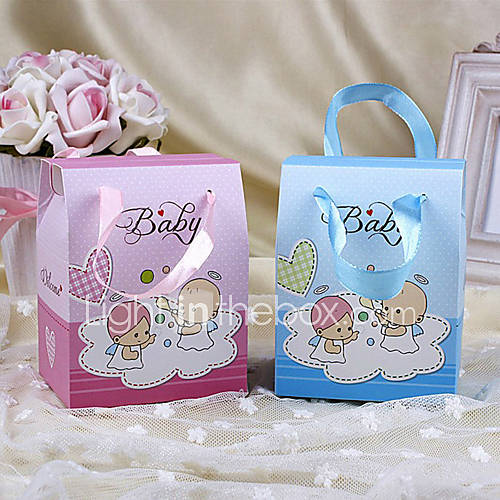 Lovely Favor Boxes for Baby Shower   Set of 12 (More Colors)