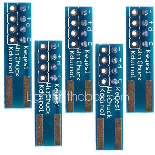 Arduino Compatible Wii WiiChuck Nunchuck Adapter   Blue (5Packs)