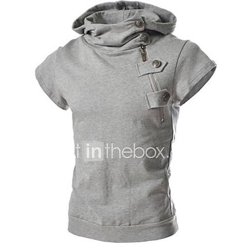 Mens Casual Fashion Hoodie T Shirt