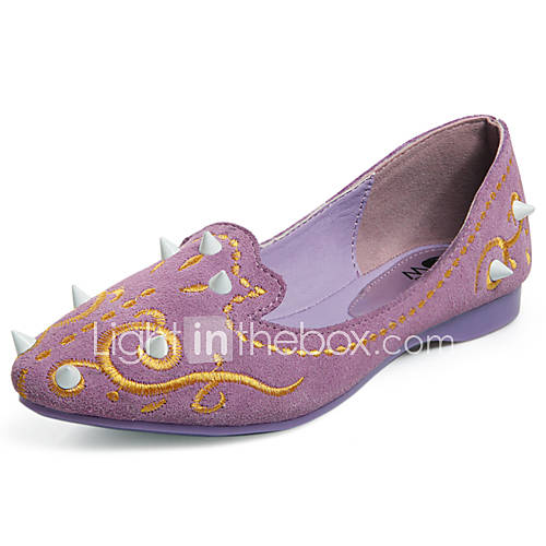 XNG 2014 Womens Fashion Street Flats Shoes (Light Purple)