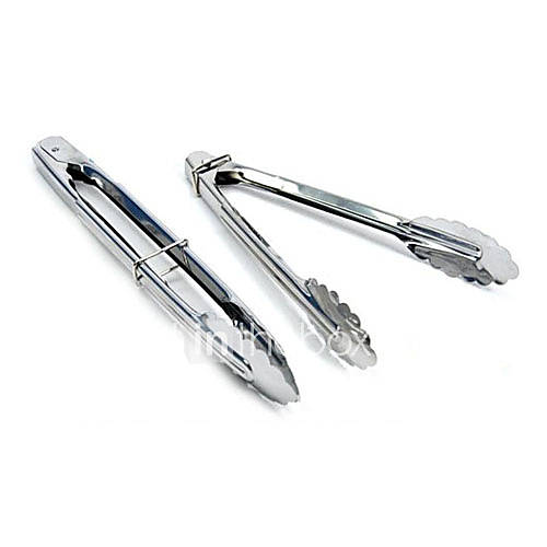 Stainless Steel Barbecue Tongs Set of 2, W8cm x L22cm x H3cm(W3 x L9 x H1)