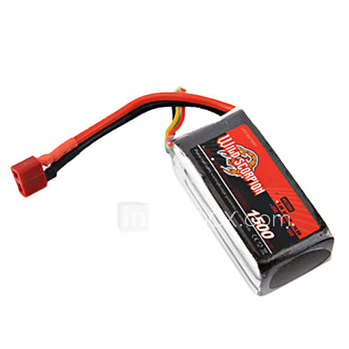 Wild Scorpion 11.1V 1500mAh 25C Li po Battery(T Plug)