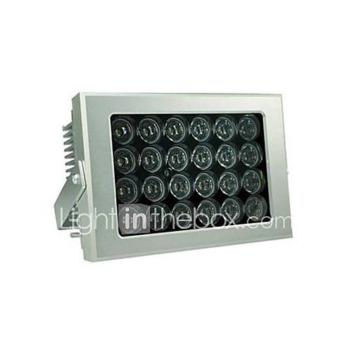 Surveillance 48W 250M 850nm 24 IR LED IP66 Road Array Illuminator Light   Silver LSZ 250P