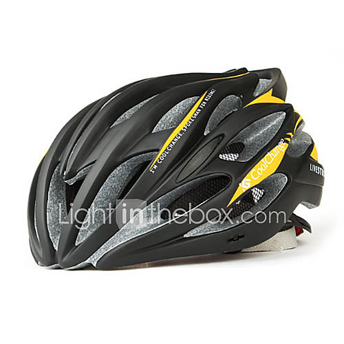 CoolChange 23 Vents Super Light Yellow EPS Bicycle Protective Helmet