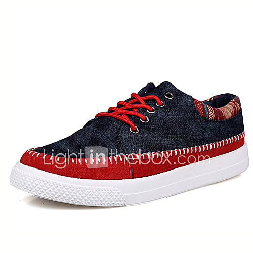 Trend Point Mens Fashion Canvas Suede Shoes(Screen Color)