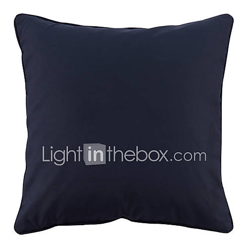 Modern Minimalist Navy Solid Waterproof And Oil Proof Decorative Pillow With Insert