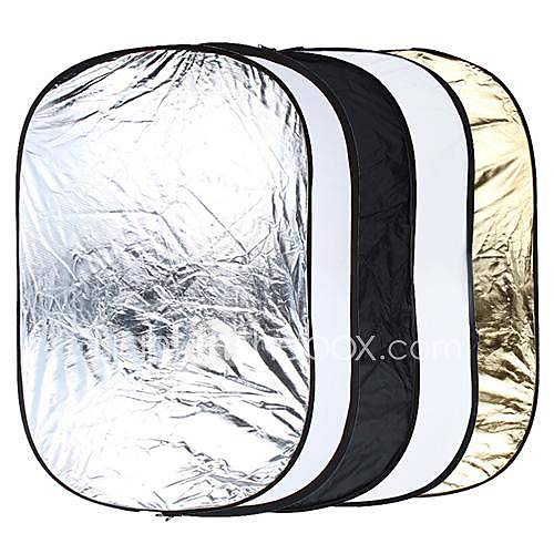 5 in 1 Portable Photography Studio Multi Photo Collapsible Light Reflector 60 x 90cm