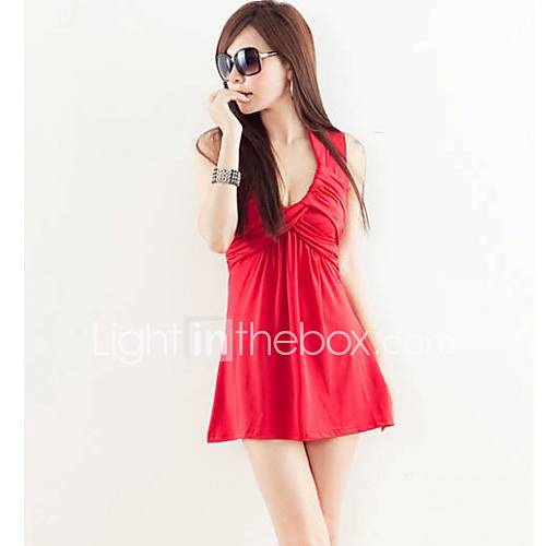 Womens Sexy V Neck Cross Dress