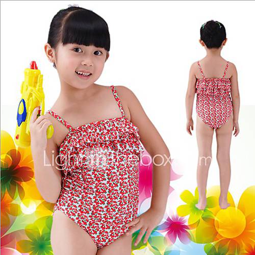 Girls One piece Fashion Print Swimwear