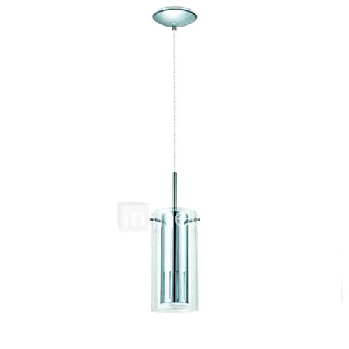 1 Light Hanging Chrome Finish With Clear Glass