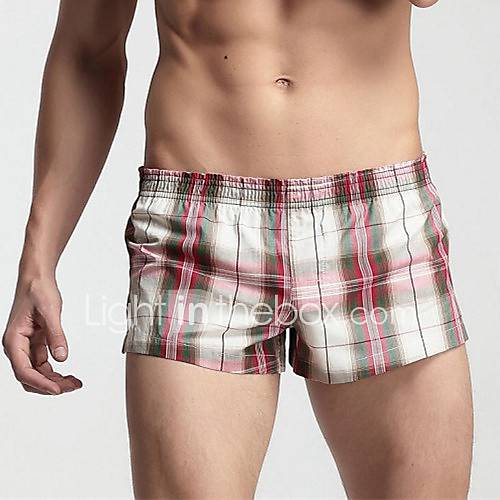 Mens Low Waist Check Panties