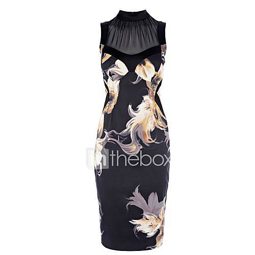 Womens Floral Prints Elegant Dress