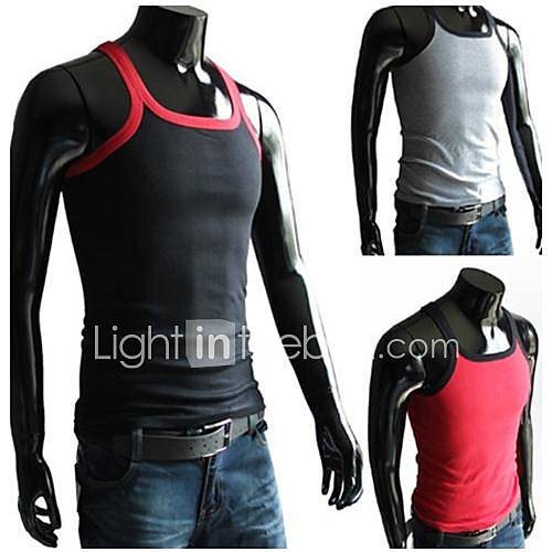 Mens Fashion Leisure Cotton Vest