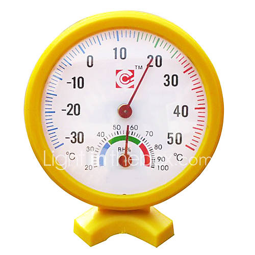 Desk Clock Thermo Hygrometer  30°C to 50°C/0 100% RH