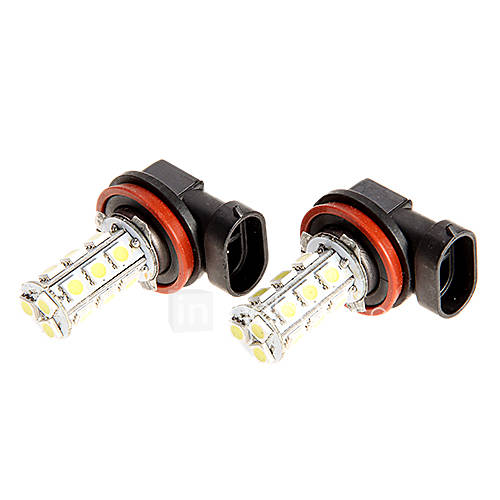 18 SMD LED 5050 Fog Lights Driving Light Lamp Bulb forMotorcycle Xenon White 12V 2PCs