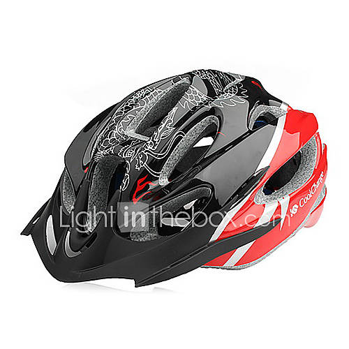 CoolChange Red EPS Material Integrally molded Cycling Helmet