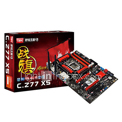 Colorful C.Z77 X5 LGA1155 Bluetooth Wireless WIFI Computer PC Motherboard