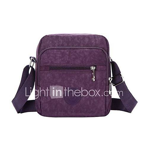 Outdoors Crinkle Nylon Purple Six Colors Large Capacity Wearproof Fashion Leisure Sport Travel Messenger bag