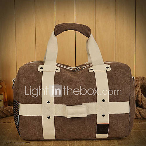 Mai Dou Dou Unisex New Casual Canvas Single Shoulder Travel Tote(Coffee)