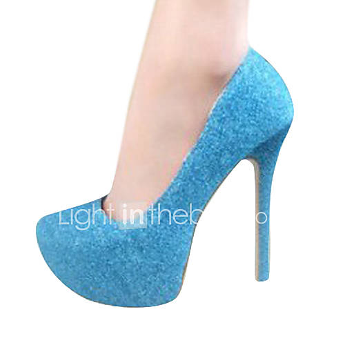 Frozen   Let it Go Snow Queen Elsa 4cm Platform 14cm High Heels Sparkling Cosplay Shoes