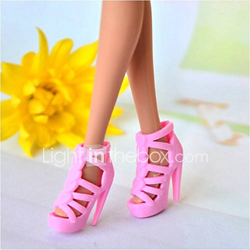 Barbie Doll Classic Light Pink PVC High heeled Sandal