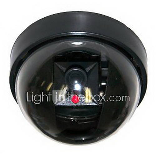 4 Dummy Imitation Security Cameras with Flashing Light LED Cost effective Surveillance CCTV Simulated Dome Camera