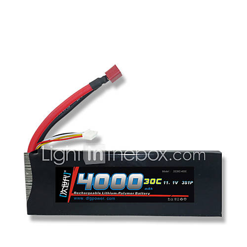 DLG 11.1V 3S 4000mAh 30C Li Po Battery(T Plug)