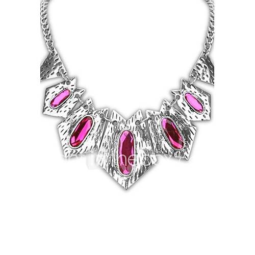 European Punk (Geometry Shape) Alloy Acrylic Party Chain Statement Necklace (More Colors) (1pc)