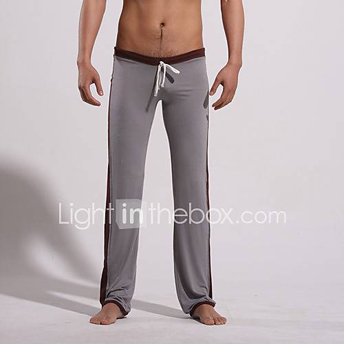 Mens Low Waist Highlight Yoga GrayBlack Pants