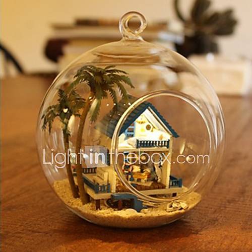 DIY Beach House Terrarium with Sound Control Lamp