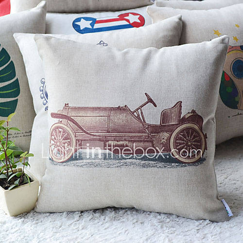 Classic English Aristocracys Vintage Car Decorative Pillow Cover