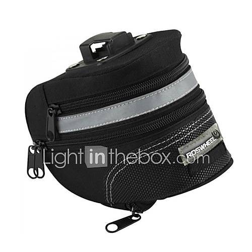 Cycling 600D Polyester Black Article Reflective Design Damping Wearproof Outdoors Bike Saddle Bag