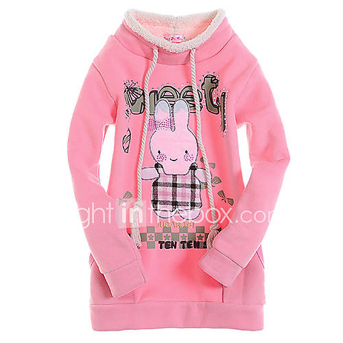 Girls Rabbit Print Princess Lovely Cartoon Sweatshirts