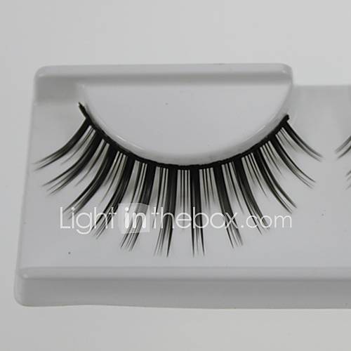 1 Pair Pro High Quality Hand Made Synthetic Fiber Hair Thin Long Style False Eyelashes