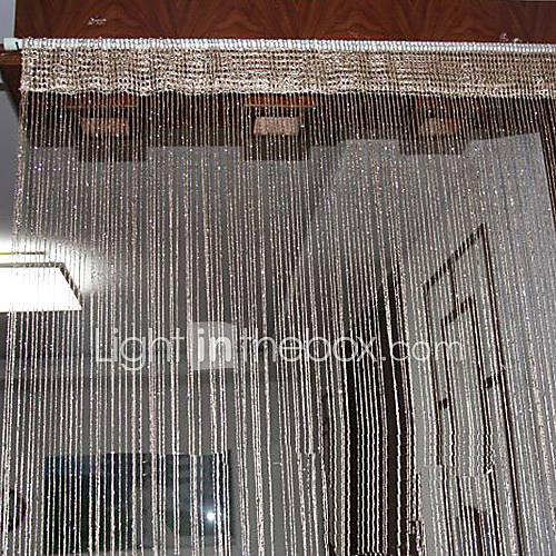 High Fashion Silver Flashing Curtain Line   Random Colors (39W × 78L)