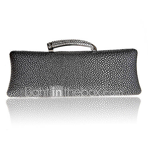 ONDY NewFashion Demure Clutch Evening Bag (Gray)