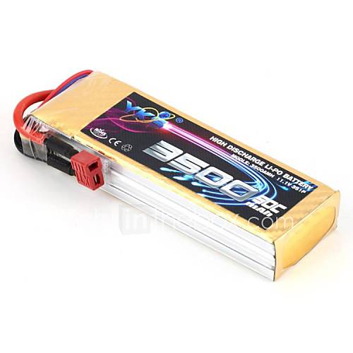 YKS 11.1V 3500mah 3S 50C Li Po Battery(T Plug)