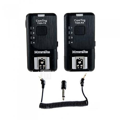 Commlite ComTrig T320 2.4Ghz wireless Auto sensing and Universal 4 in 1 Flash Trigger for Canon, Nikon, Olympus, Pentax,etc.