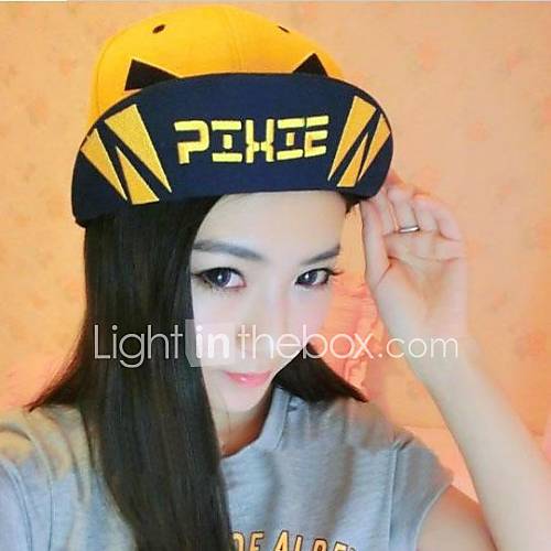 Mens And Womens PIXIEBOY Angry Letters Spell Color Double Eaves Hip Hop Cap