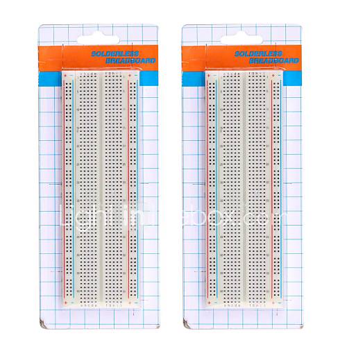 Large Size Solderless Breadboard   White (2PCS)