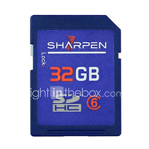 SHARPEN High Speed Flash Memory SD SDHC Card Class 6 32GB  Blue