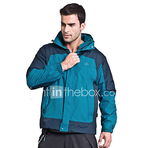 Oursky Mens Windbreak Detachable Waterproof Jacket