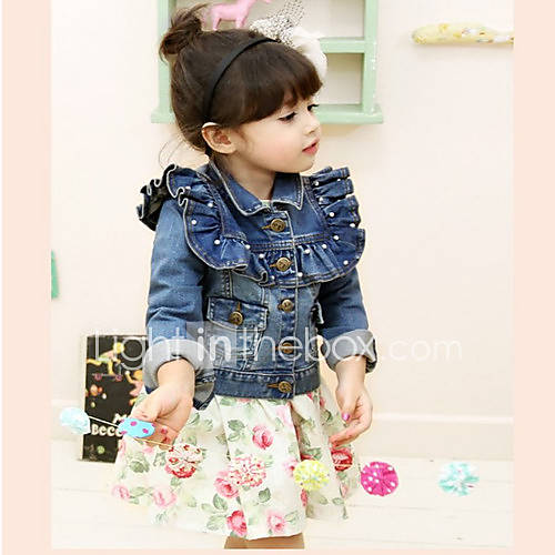 Girls Demin Beaded Jackets Coats