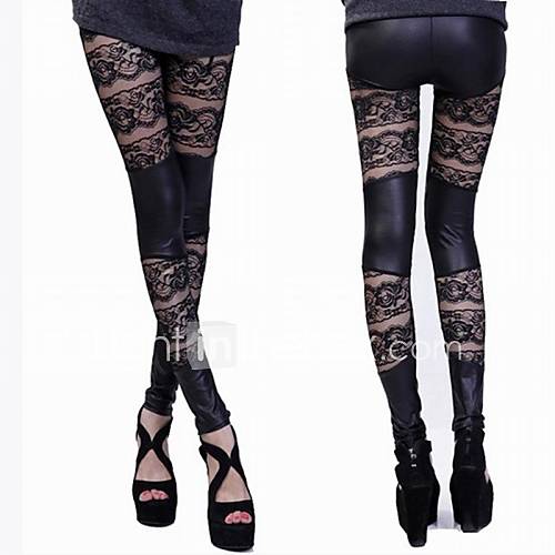 High end Lace Double Bodycon Printing of Ninth Pants Leggings