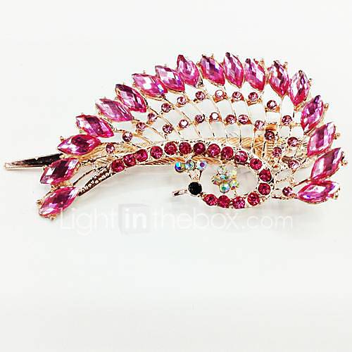 Fashion Diamond Phoenix Peacock Shining for Women Hair Accessories Jewelry