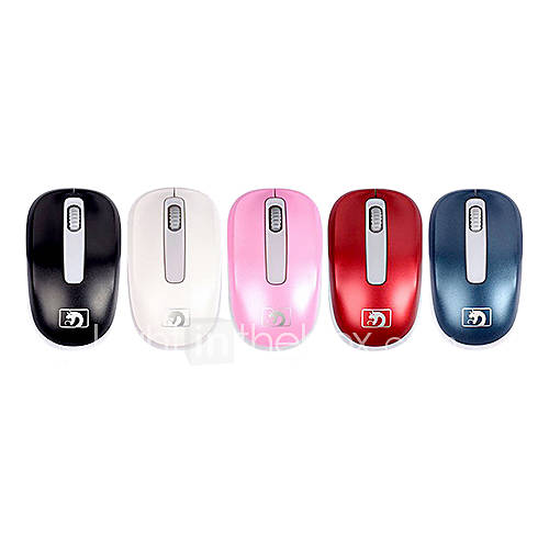 M208 2.4G Wireless AAA Battery Optical Mouse (Assorted Colors)