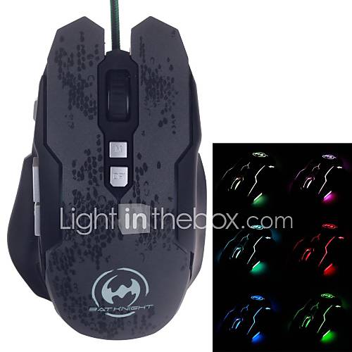 BATKNIGHT Ghost Bat T3200 Colorful Glare USB Gaming Mouse (400 4000 DPI)